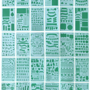 30 in 1 Kaart DIY Album Masking Spray Geschilderd Template Tekening Stencils Schilderen Scrapbooking Card