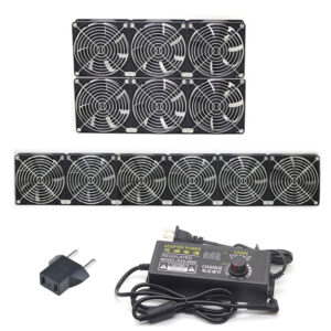 6x 6000 Rpm 12cm Krachtige ventilator High-Speed Air Server Cooling  instelbaar BTC ETH Miner Kabinet ventilator 1 jaar guarantee