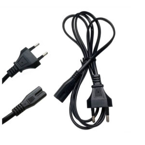 Eu Power Kabel Voedingskabel Stroomkabel 2pin IEC320 C7 oplader 1.5m