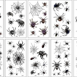 10 stuk Tattoo Sticker Gezicht Hand Cartoon Nep Tatoo Tijdelijke Waterdichte Taty model LS Spin