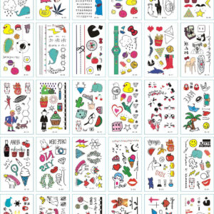 30 stuk Tattoo Sticker Gezicht Hand Mooie Body Art Nep Tatoo Tijdelijke Waterdichte Taty model G