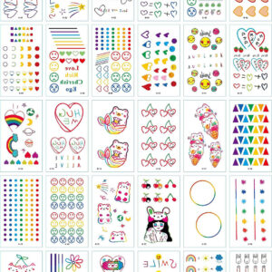 30 stuk Tattoo Sticker Gezicht Hand Mooie Body Art Nep Tatoo Tijdelijke Waterdichte Taty model N_09