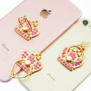 Kristal Mobiele telefoon houder stand vinger ring beugel kroon