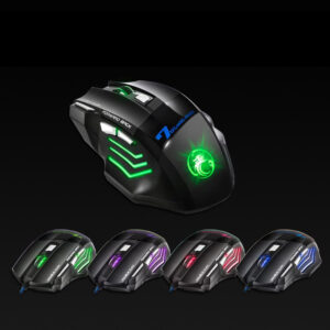 Bedrade Gaming Muis USB Computer RGB 7 Button 5500DPI LED Muizen Laptop PC Computer