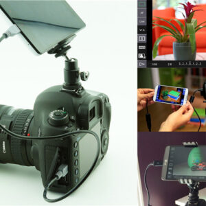 3 in 1 mobiele telefoon controller voor DSLR-camera Usb micro-Usb mini
