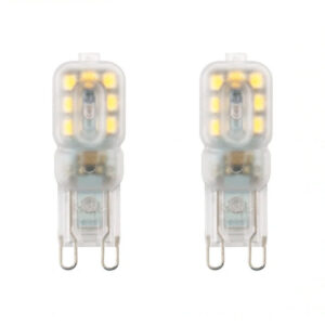 2 stuk G9 3W 220V 14 Bulb Transparent Koud witte LED Lamp ​capsule