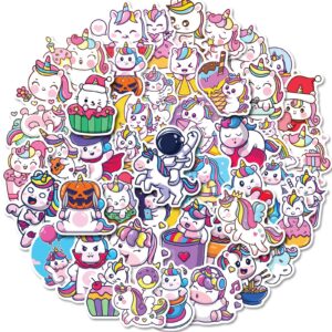 50 stuk eenhoorn Cartoon stickers voor kinderen en volwassenen Beloningsstickers Journal Laptop Telefoon Stickers