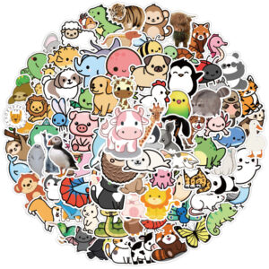 100 stuk dier animal Cartoon stickers voor kinderen en volwassenen Beloningsstickers Journal Laptop Telefoon Stickers