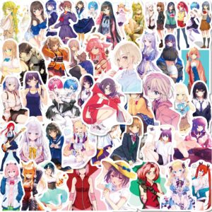 50 stuk japanse anime schoonheid Cartoon stickers voor kinderen en volwassenen Beloningsstickers Journal Laptop Telefoon Stickers
