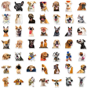 50 stuk dog hond Cartoon stickers voor kinderen en volwassenen Beloningsstickers Journal Laptop Telefoon Stickers