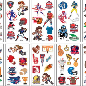 10 stuk Tattoo Sticker Gezicht Hand Cartoon Nep Tatoo Tijdelijke Waterdichte Taty model GQ Amerikaans voetbal
