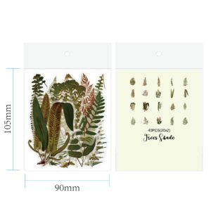 40 stuk blad Transparant stickers voor kinderen en volwassenen Beloningsstickers Journal Laptop Telefoon Stickers